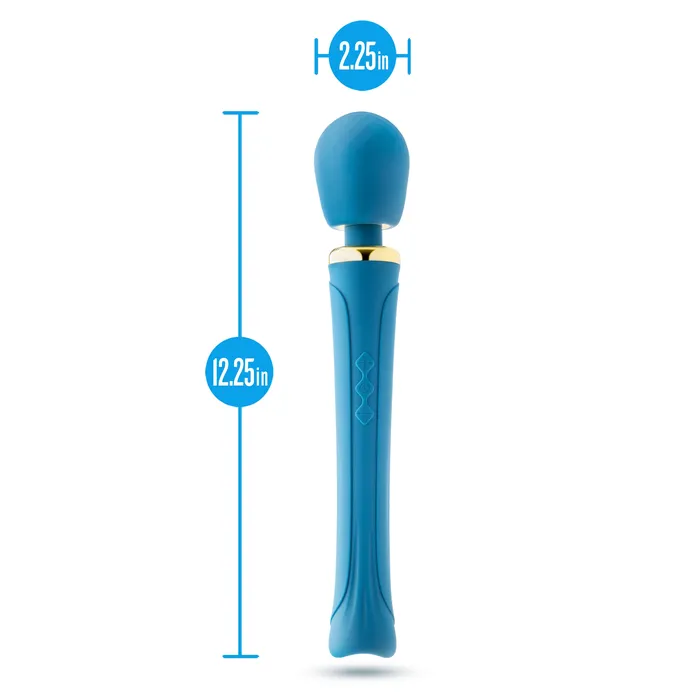 Dianna Rechargeable Rumbly Waterproof Wand Vibrator Blush Female Sex Toys