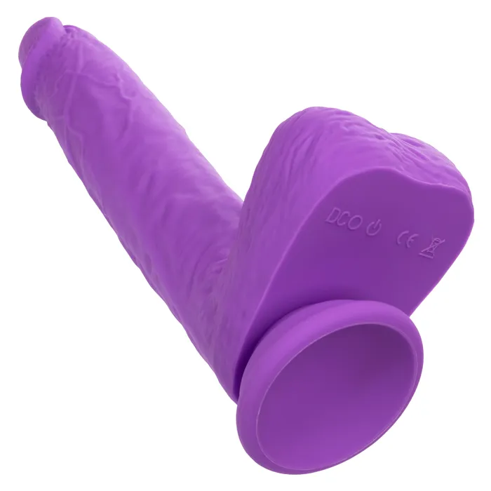 Dildos CalExotics Silicone Stud Gyrating Thrusting 95 Inch Purple Dildo