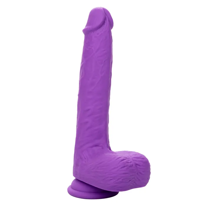 Dildos CalExotics Silicone Stud Gyrating Thrusting 95 Inch Purple Dildo