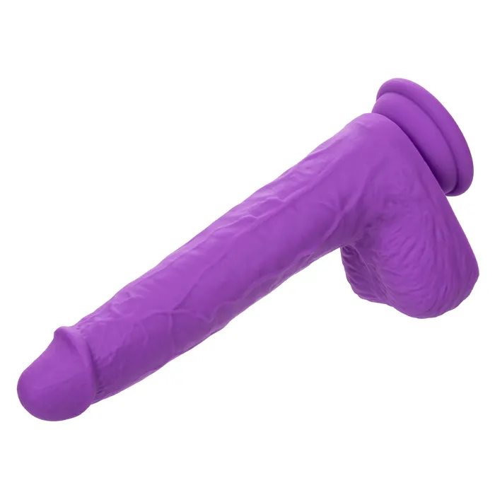 Dildos CalExotics Silicone Stud Gyrating Thrusting 95 Inch Purple Dildo