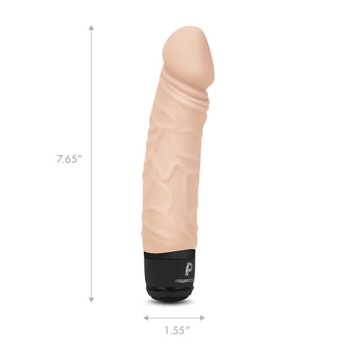 Dildos Electric Eel Inc Powercocks 65 Inch Realistic Vibrating Dildo Vanilla