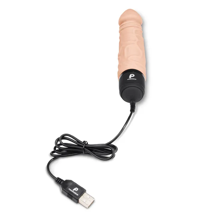 Dildos Electric Eel Inc Powercocks 65 Inch Realistic Vibrating Dildo Vanilla