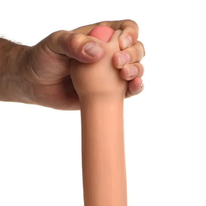 Dildos Jock Real Skin 85 Inch Silicone Suction Cup Dildo Vanilla XR Brands