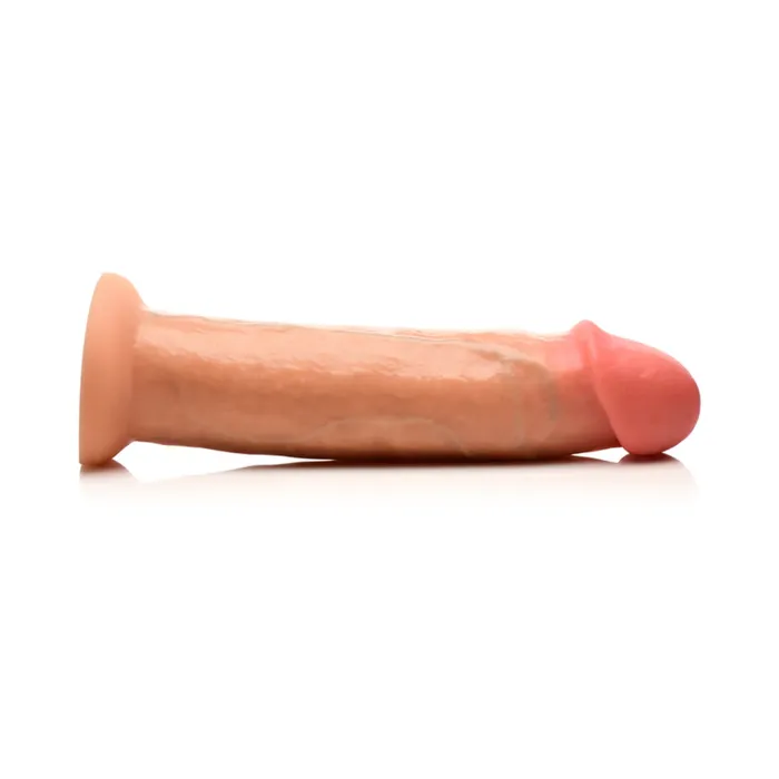 Dildos Jock Real Skin 85 Inch Silicone Suction Cup Dildo Vanilla XR Brands