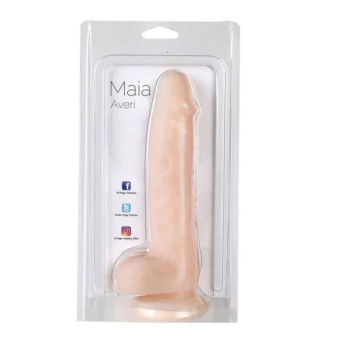 Dildos Maia Toys AVERI 9Inch Silicone Realistic Suction Cup Dong Harness Compatible
