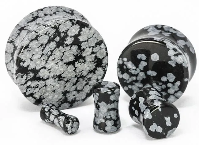 Dildos Painful Pleasures OBSIDIAN SNOWFLAKE Stone Double Flare Plugs 10g 1 Price Per 1 Dildos Painful Pleasures OBSIDIAN SNOWFLAKE Stone Double Flare Plugs 10g 1 Price Per 1