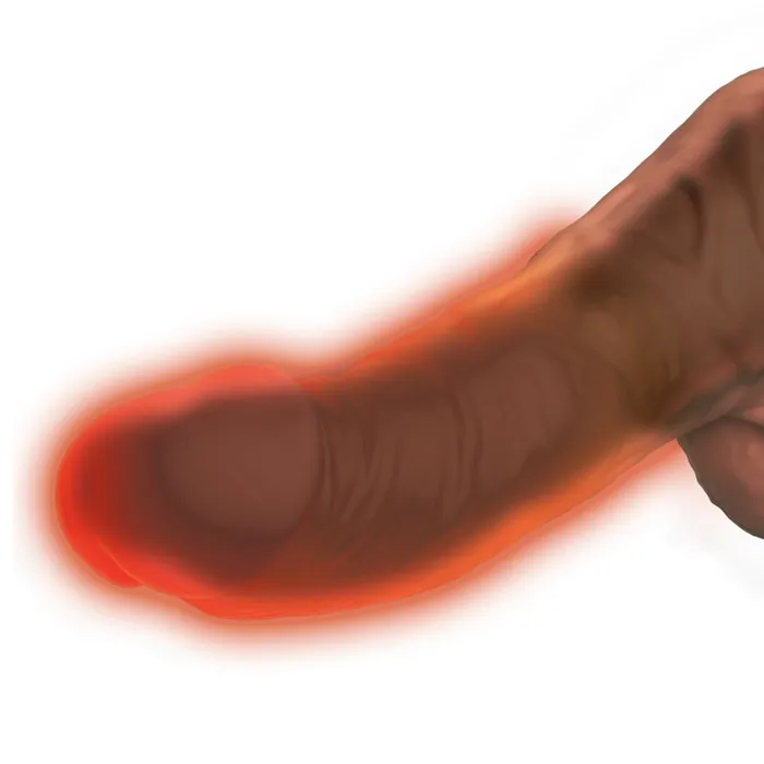 Dildos Pipedream Products King Cock Plus 75 Inch Thrusting Heating Cock with Balls Chocolate