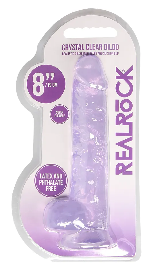 Dildos Pleasher Spot Real Rock Crystal Clear Realistic 8 Dildo