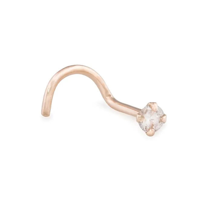 Dildos Tilum 20g Tilum 25mm Real SI Diamond Yellow Gold Nose Screw Right Bend Dildos Tilum 20g Tilum 25mm Real SI Diamond Yellow Gold Nose Screw Right Bend