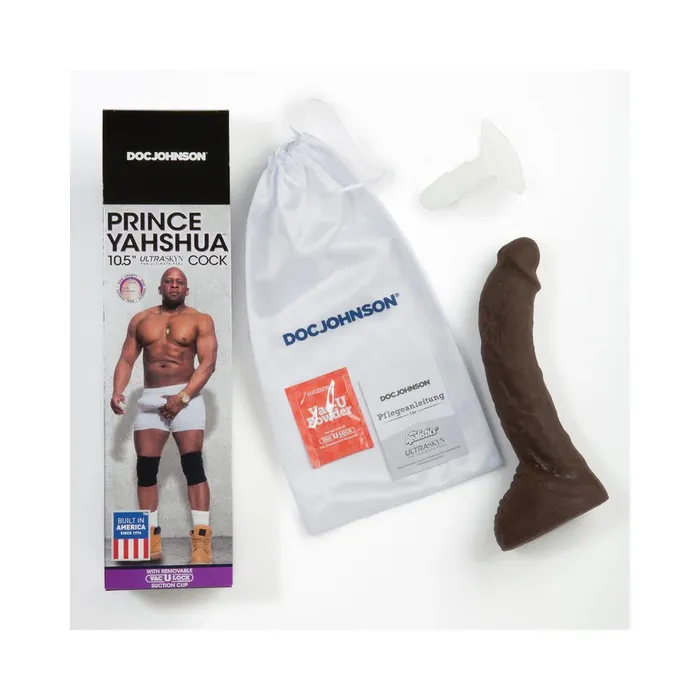 Doc Johnson Enterprises Dildos Signature Cocks Prince Yahshua ULTRASKYN 105in Cock with Removable VacULock Suction Cup