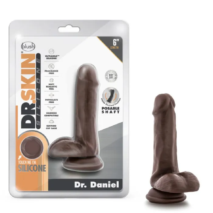 Dr Daniel 6 Inch Beginner Suction Cup Dildo Chocolate Blush Dildos