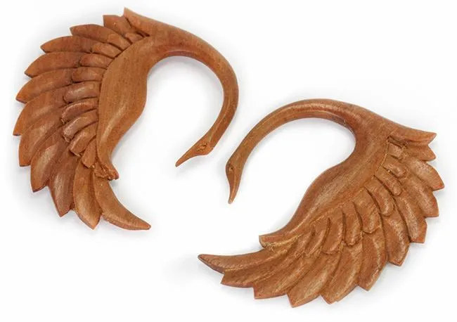 Elementals Organics Anal CYGNET SWAN Red Saba Wood Organic Body Jewelry 3mm12mm Price Per 1
