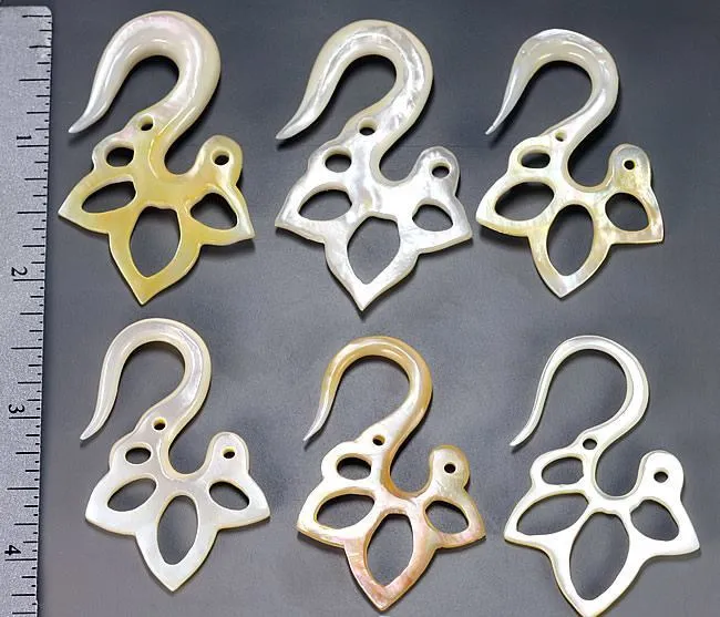 Elementals Organics Anal Mother of Pearl DESOLATION Hanger Organic Jewelry 2mm 8mm Price Per 1