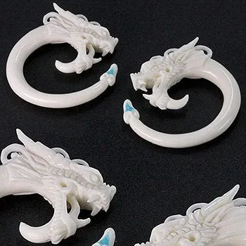 Elementals Organics Vibrators Turquoise and White Bone Dragon Hanger Price Per 1 Elementals Organics Vibrators Turquoise and White Bone Dragon Hanger Price Per 1