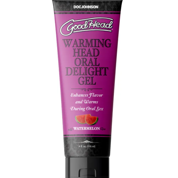 Enhancers Doc Johnson GoodHead Warming Oral Delight Gel Watermelon 4 oz