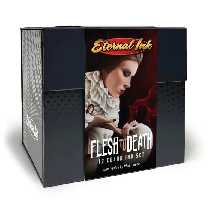 Eternal Dildos Rich Pinedas Flesh to Death Set of 12 1oz Bottles Eternal Tattoo Ink