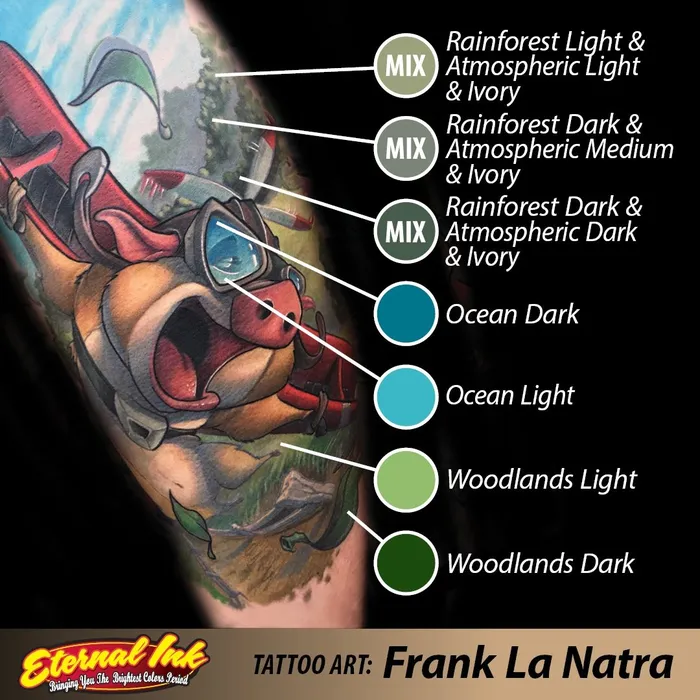 Eternal Frank La Natra Atmospheric Landscapes Set of 12 1oz Bottles Eternal Tattoo Ink Female Sex Toys