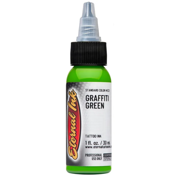 Eternal Male Sex Toys Graffiti Green Eternal Tattoo Ink Pick Size