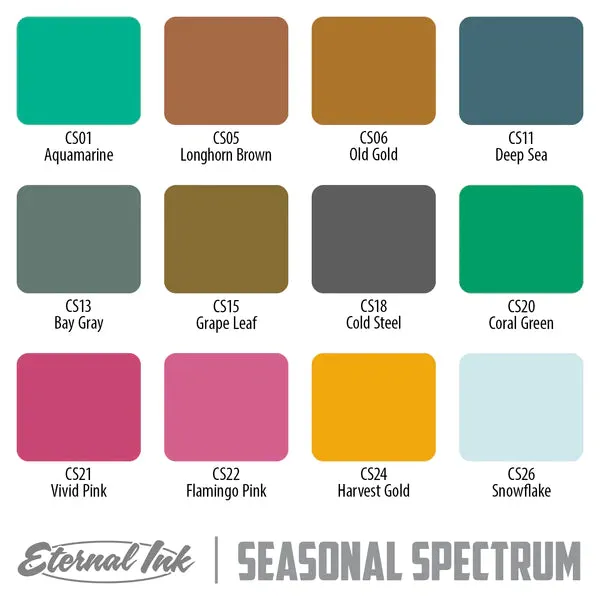 Eternal Seasonal Spectrum Set of 12 1oz Bottles Eternal Tattoo Ink Female Sex Toys