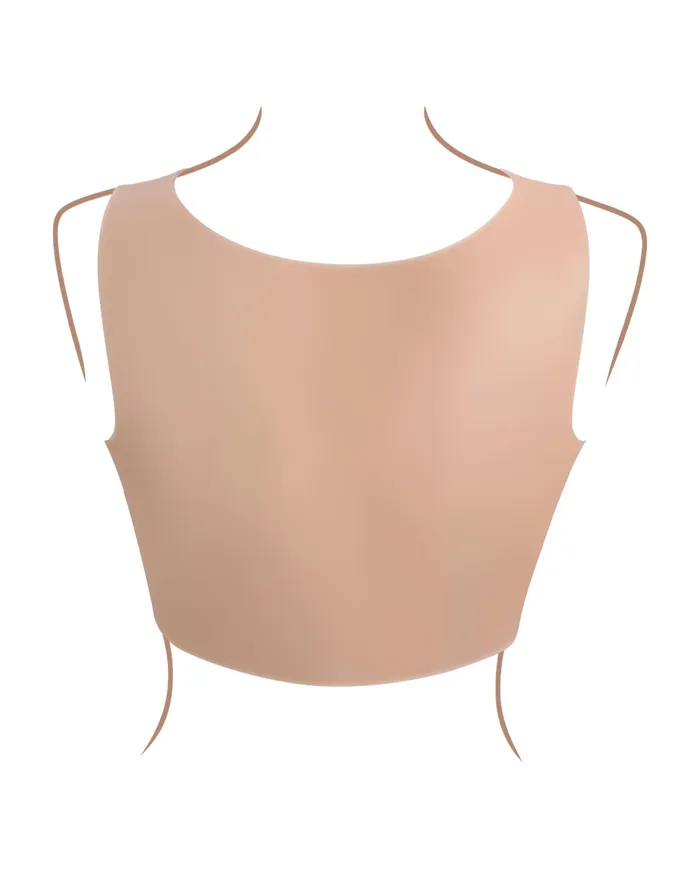 Evolved Novelties Anal Gender X Wearable Silicone E Cup Breasts Vanilla