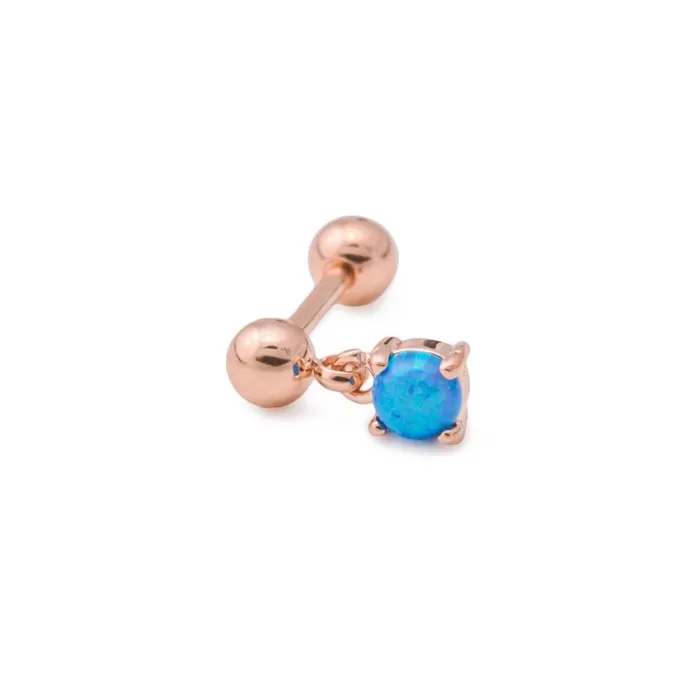 Female Sex Toys 16g 516 Rose GoldPlated Straight Stainless Steel Barbell with Opal Dangle Painful Pleasures Female Sex Toys 16g 516 Rose GoldPlated Straight Stainless Steel Barbell with Opal Dangle Painful Pleasures