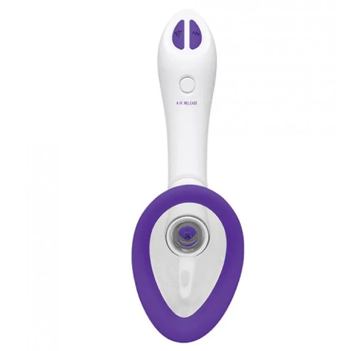 Female Sex Toys Bloom Nipple Pussy Rechargeable Pump Purple Doc Johnson