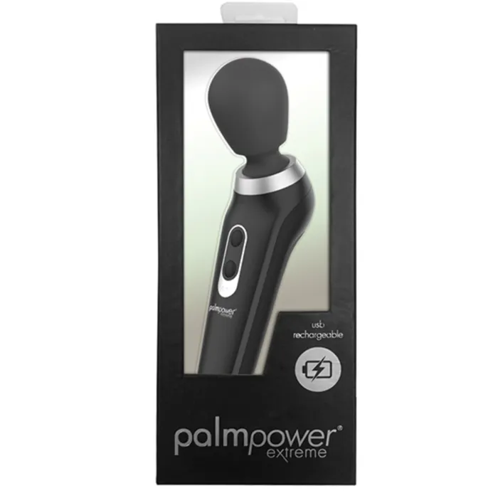Female Sex Toys BMS Enterprises Palm Power Extreme Rumbly Ergonomic Wand Vibrator