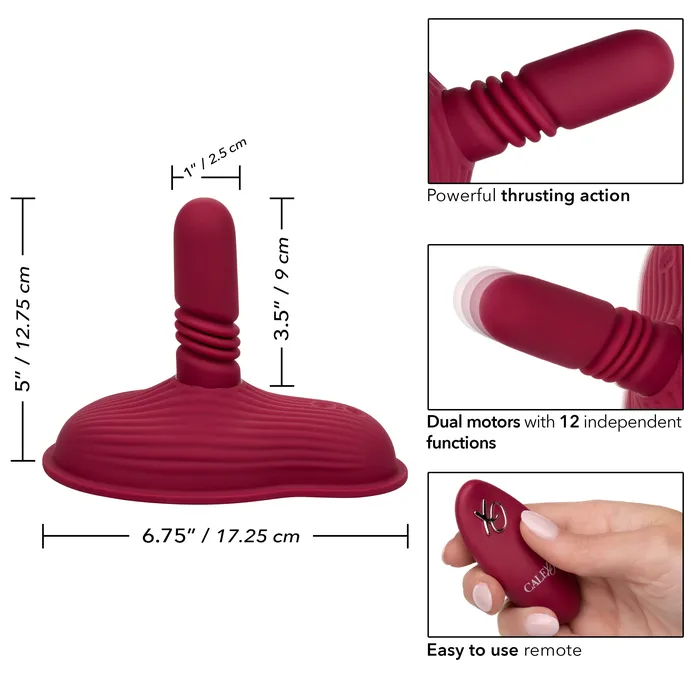 Female Sex Toys CalExotics Dual Rider Remote Control Thrust Grind Humping Vibrator