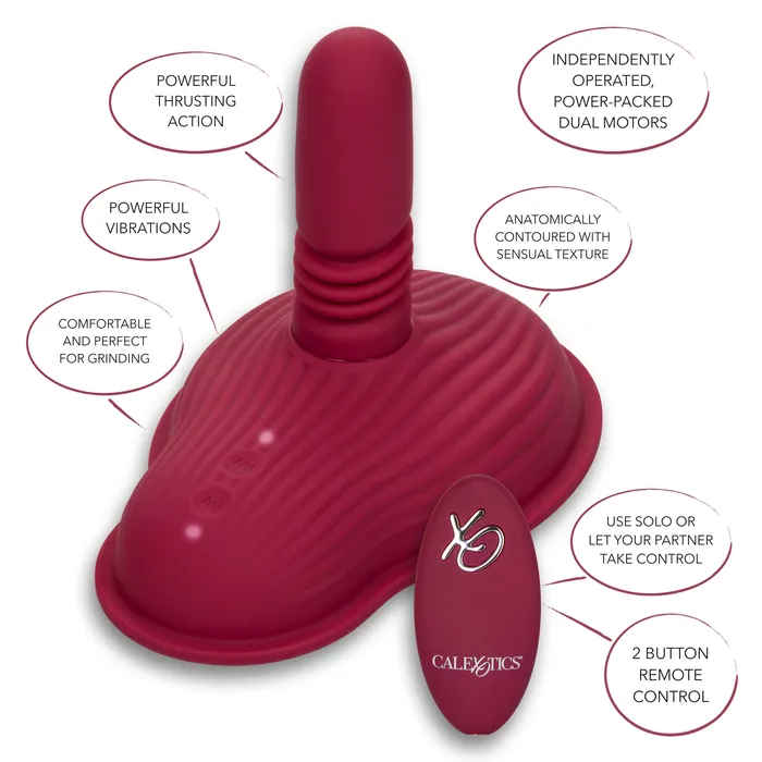 Female Sex Toys CalExotics Dual Rider Remote Control Thrust Grind Humping Vibrator