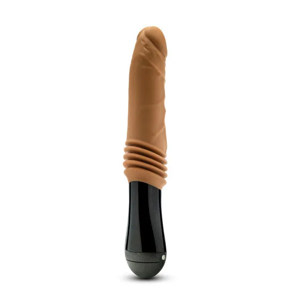 Female Sex Toys Dr Arthur Vibrating Thrusting Gyrating Realistic Silicone Dildo Caramel Blush