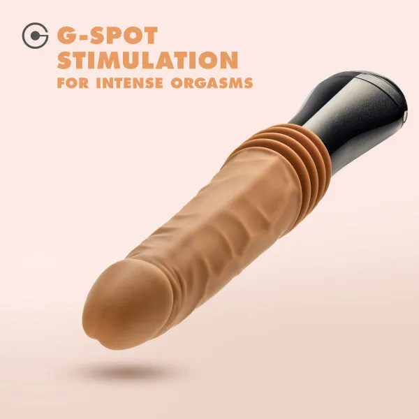Female Sex Toys Dr Arthur Vibrating Thrusting Gyrating Realistic Silicone Dildo Caramel Blush