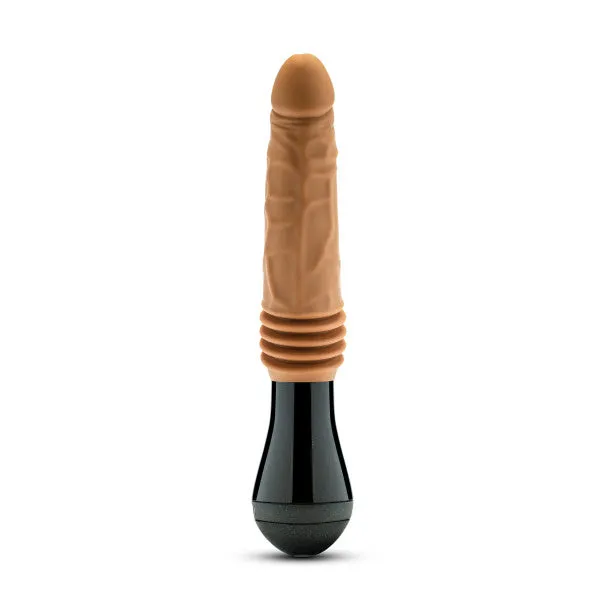 Female Sex Toys Dr Arthur Vibrating Thrusting Gyrating Realistic Silicone Dildo Caramel Blush