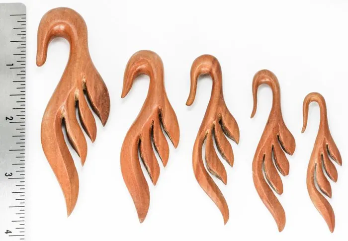 Female Sex Toys Elementals Organics FLOWING BREEZE Saba Wood Hanger Organic Body Jewelry 3mm12mm Price Per 1