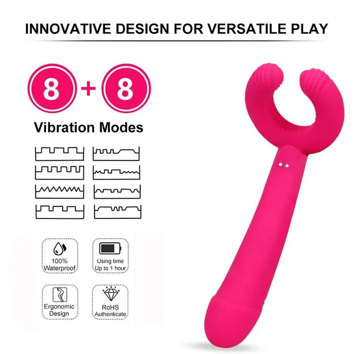 Female Sex Toys FUNMATES Mulus Ring 3 Points Vibrator for Nipples Clit