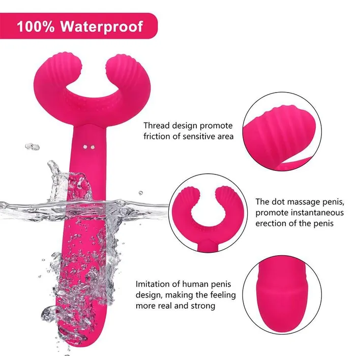 Female Sex Toys FUNMATES Mulus Ring 3 Points Vibrator for Nipples Clit