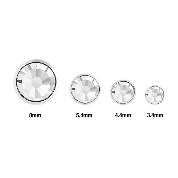 Female Sex Toys Painful Pleasures 14g 12g Internally Threaded Swarovski Gem Top Price Per 1