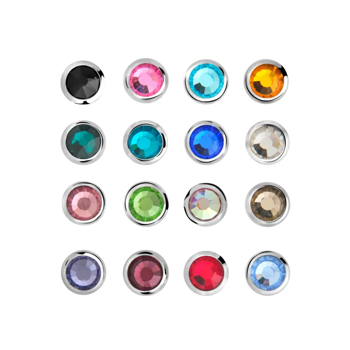 Female Sex Toys Painful Pleasures 14g 12g Internally Threaded Swarovski Gem Top Price Per 1