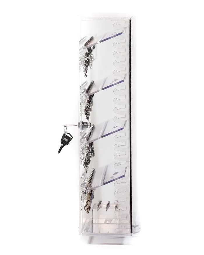 Female Sex Toys Painful Pleasures Spinning Jewelry Display 2 Single Sided Displays with 10 Display Splines