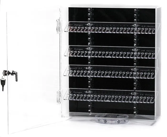 Female Sex Toys Painful Pleasures Spinning Jewelry Display 2 Single Sided Displays with 10 Display Splines