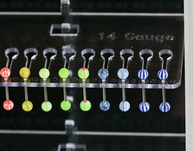 Female Sex Toys Painful Pleasures Spinning Jewelry Display 2 Single Sided Displays with 10 Display Splines