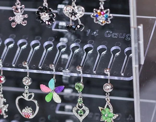 Female Sex Toys Painful Pleasures Spinning Jewelry Display 2 Single Sided Displays with 10 Display Splines