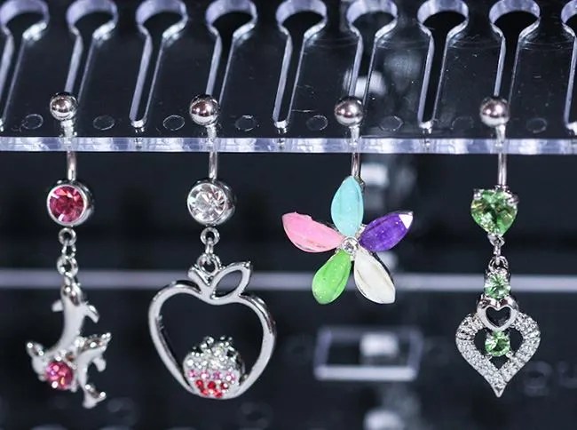 Female Sex Toys Painful Pleasures Spinning Jewelry Display 2 Single Sided Displays with 10 Display Splines