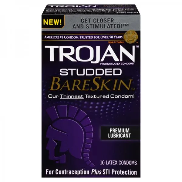 Female Sex Toys Paradise Marketing Trojan Studded Bareskin Condoms 10 Package Female Sex Toys Paradise Marketing Trojan Studded Bareskin Condoms 10 Package
