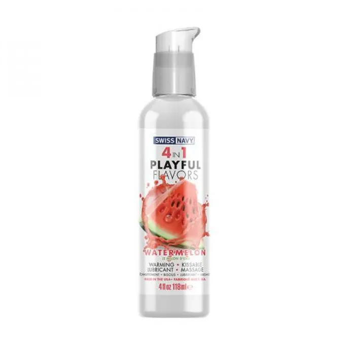 Female Sex Toys Swiss Navy Playful Flavors Watermelon 4 in 1 Warming Lubricant Female Sex Toys Swiss Navy Playful Flavors Watermelon 4 in 1 Warming Lubricant