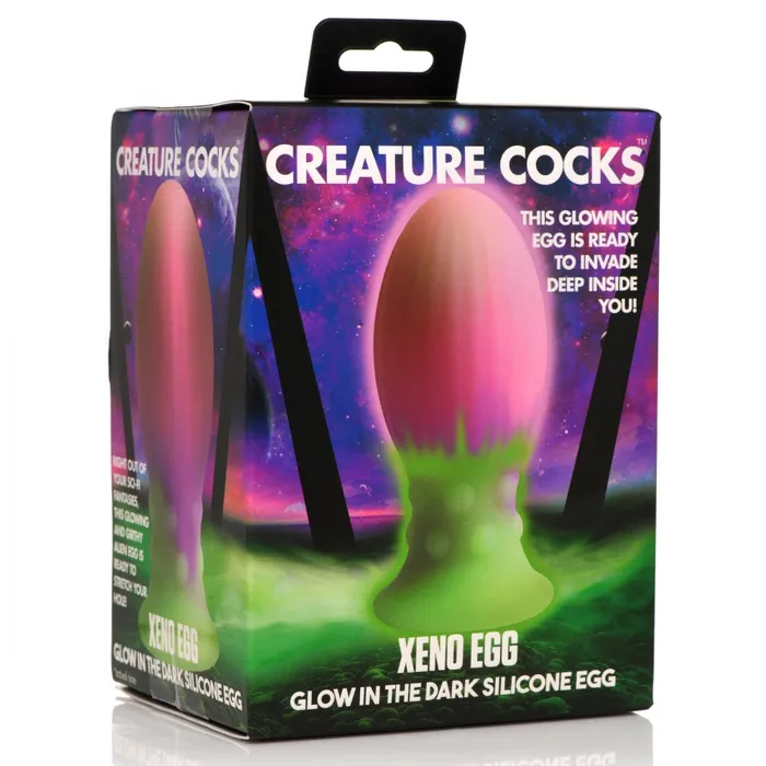 Female Sex Toys Xeno Egg Glow In The Dark Silicone Egg XR Brands