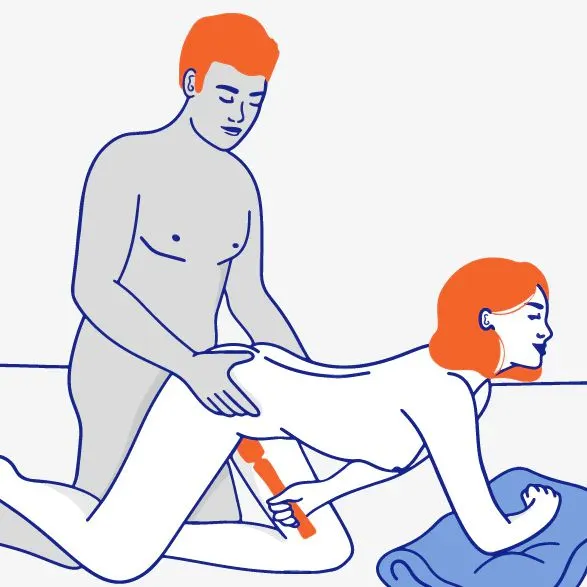 Fun Factory Vim Silicone Weighted Rumbly Wand Vibrator Orange Fun Factory Female Sex Toys