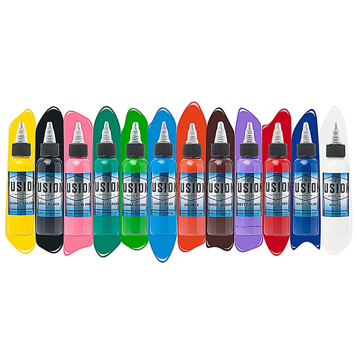 Fusion Female Sex Toys Sample Pack 12Color Set Fusion Tattoo Ink 1oz