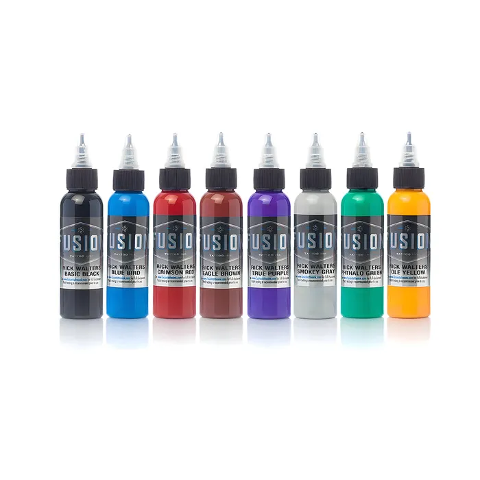 Fusion Rick Walters 8 Color Palette Signature Set Fusion Tattoo Ink Pick Size Male Sex Toys