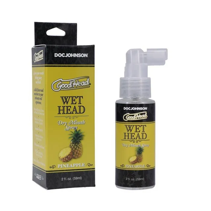 GoodHead Wet Head Dry Mouth Spray 2 oz 59 ml 5 Different Flavors Doc Johnson Enterprises Male Sex Toys