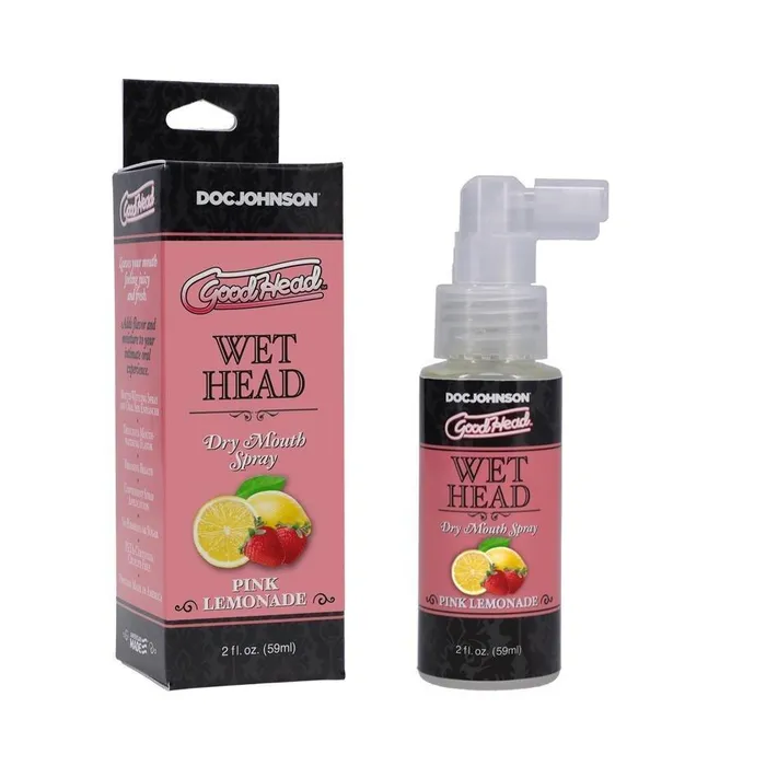 GoodHead Wet Head Dry Mouth Spray 2 oz 59 ml 5 Different Flavors Doc Johnson Enterprises Male Sex Toys